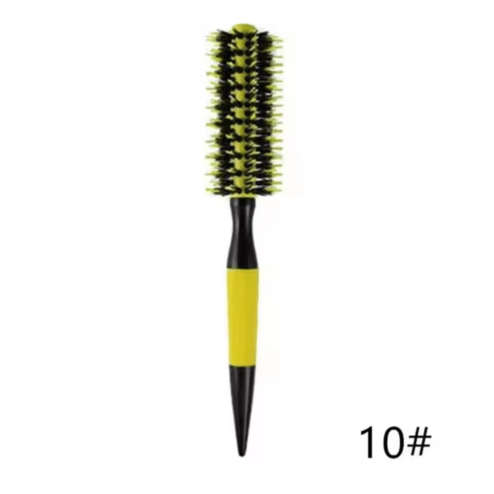 Professional Rolling Hair Brush With Nylon Bristle And Aluminum Barrel Round Comb Barbershop And H 6
