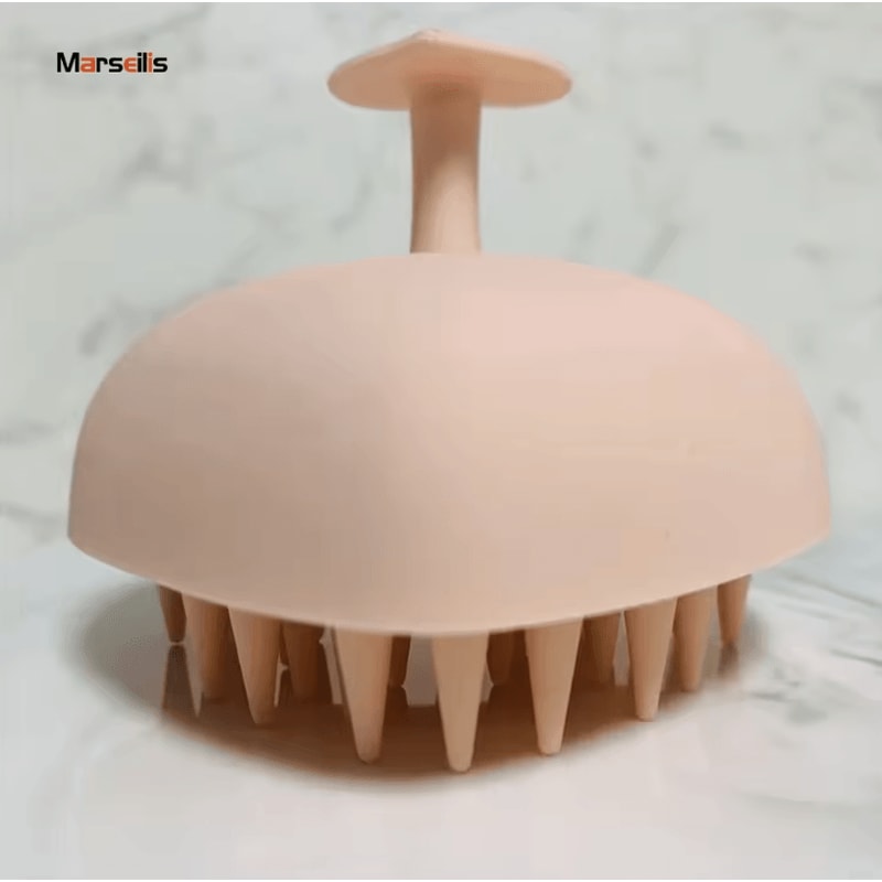 Soft Silicone Shampoo Brush 3D HeartShape Scalp Massager For Hair Washing And Styling Dual Use For 4