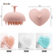 Soft Silicone Shampoo Brush 3D HeartShape Scalp Massager For Hair Washing And Styling Dual Use For 5