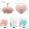 Soft Silicone Shampoo Brush 3D HeartShape Scalp Massager For Hair Washing And Styling Dual Use For 5