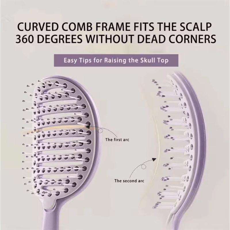 SelfCleaning Hairbrush Scalp Massager AntiFrizz Volumizing Brush Portable Hair Styling Tool For Sm 2