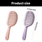 SelfCleaning Hairbrush Scalp Massager AntiFrizz Volumizing Brush Portable Hair Styling Tool For Sm 5