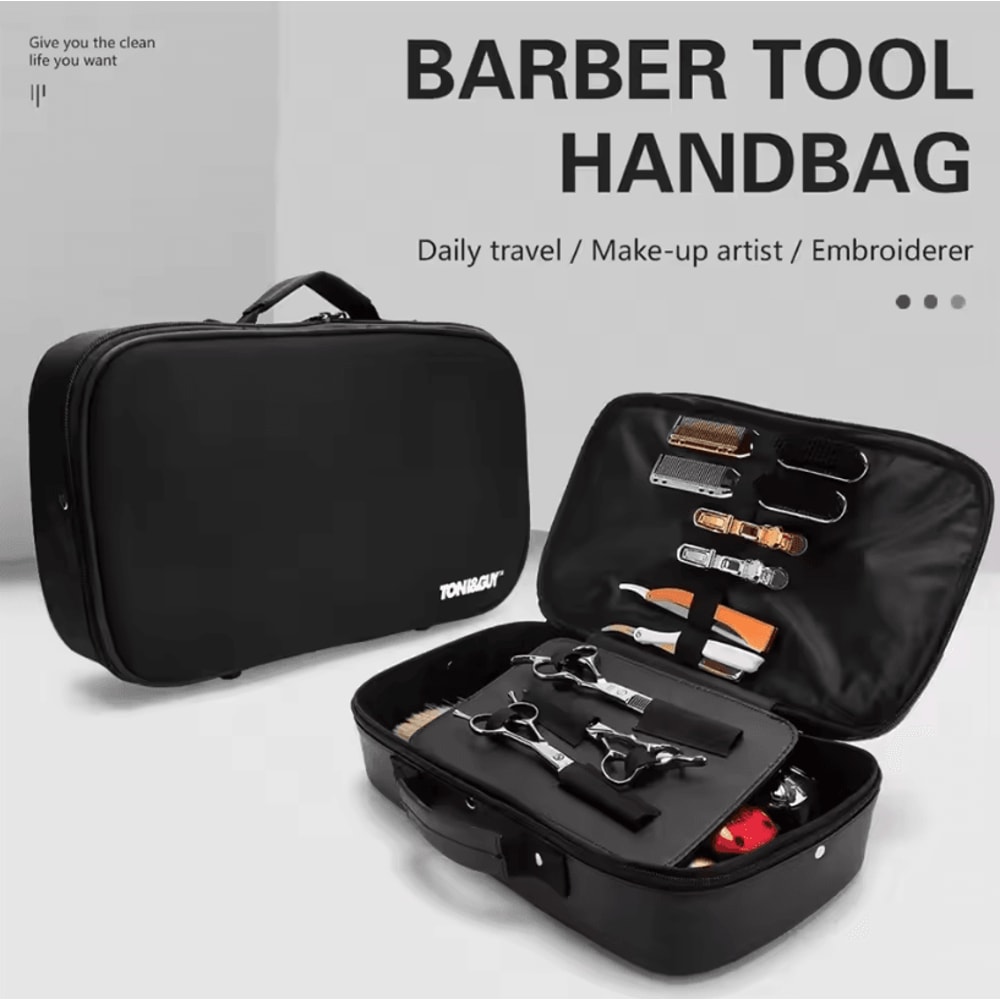 Salon Barber Tool Storage Bag Portable Beauty Carrying Case And Scissor Organizer For Hair And Make 0