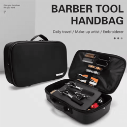 salon barber tool storage bag portable beauty carrying case and scissor organizer for hair and makeup products