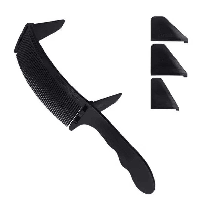 Professional Curved Barber Comb For Flat Top And Precision Haircuts 5