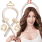 Heatless Hair Curling Headband With Silk Ribbon For Soft Overnight Curls 0