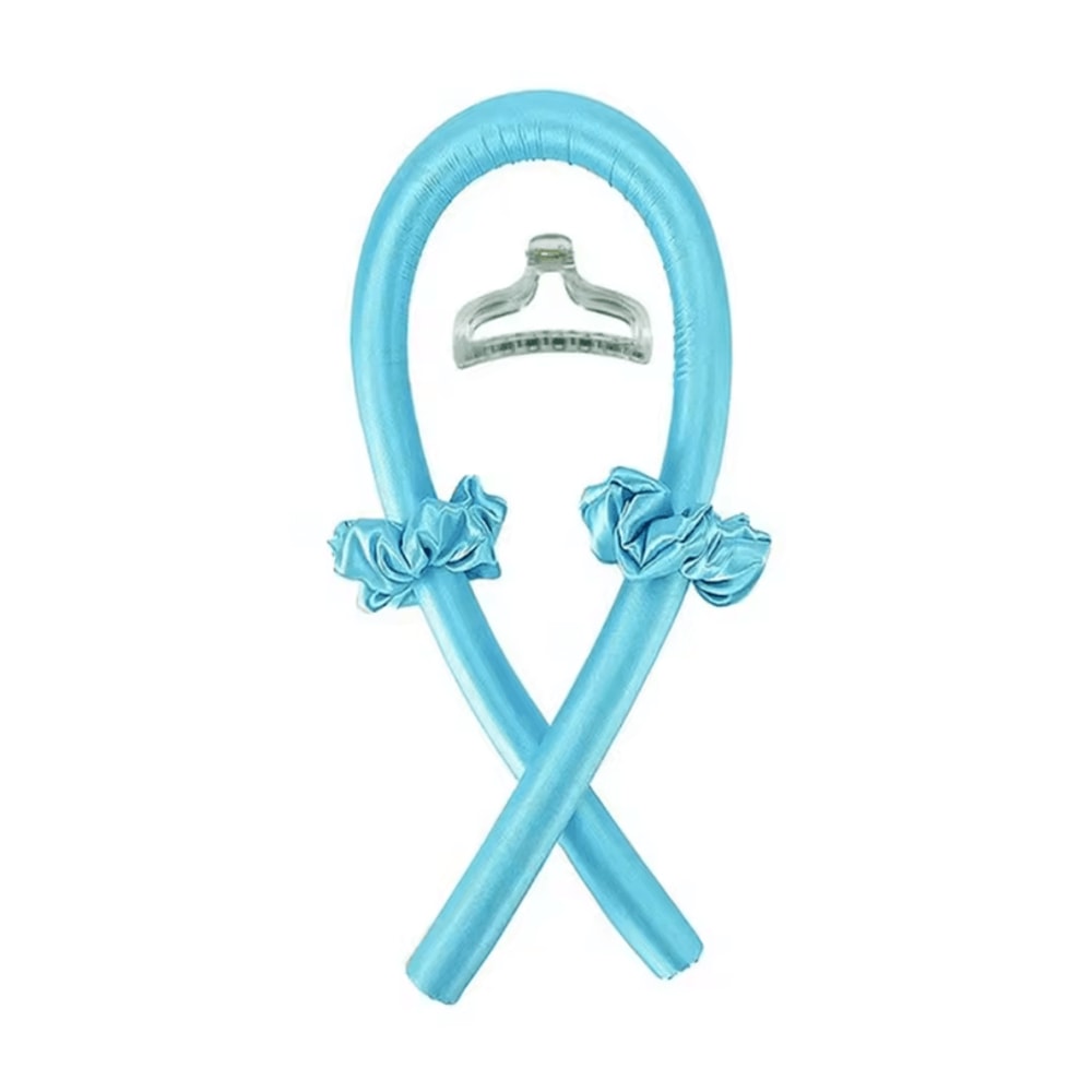 Heatless Hair Curling Headband With Silk Ribbon For Soft Overnight Curls 11