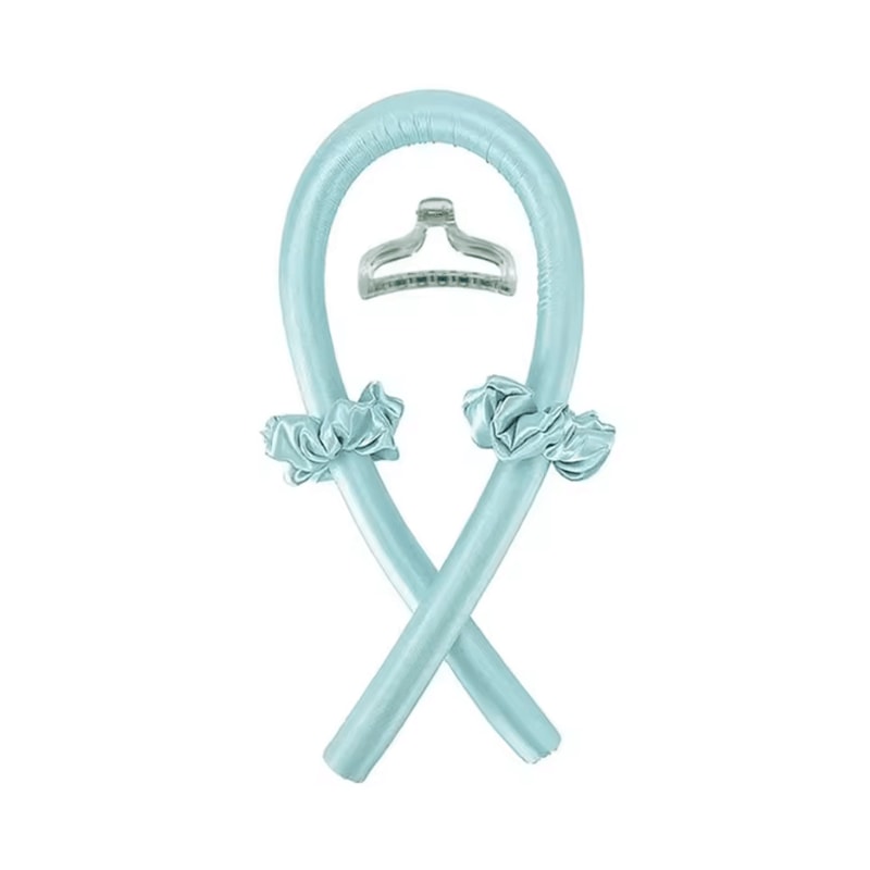 Heatless Hair Curling Headband With Silk Ribbon For Soft Overnight Curls 12