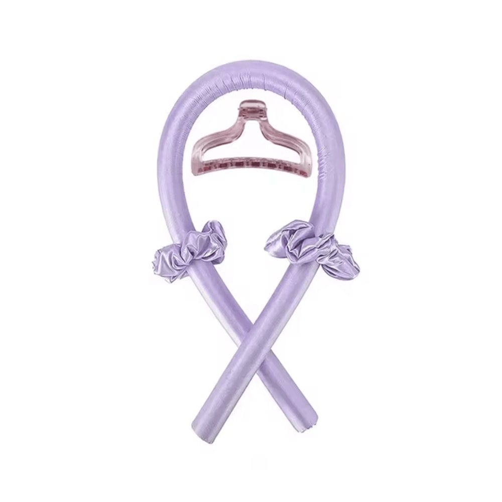 Heatless Hair Curling Headband With Silk Ribbon For Soft Overnight Curls 14