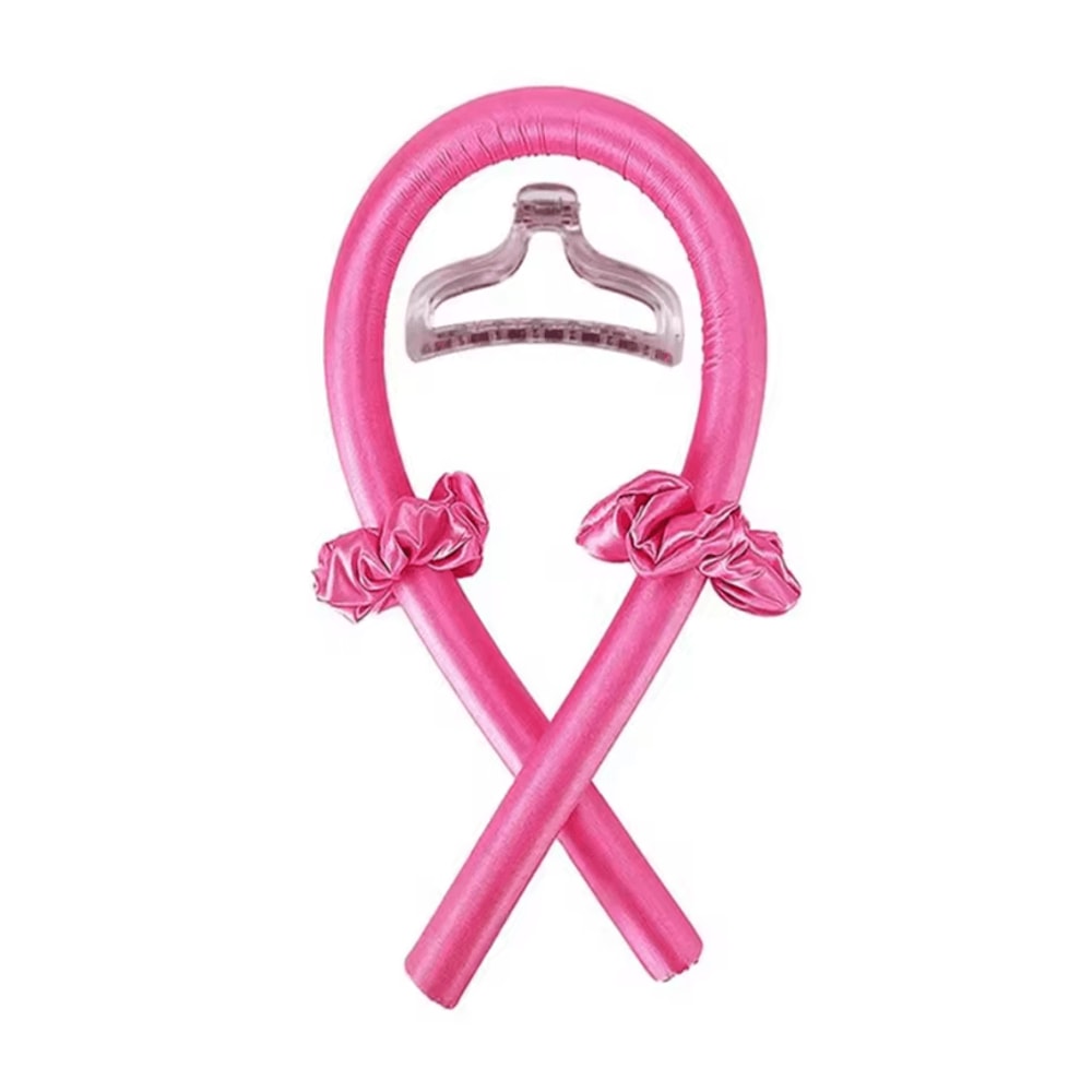 Heatless Hair Curling Headband With Silk Ribbon For Soft Overnight Curls 17