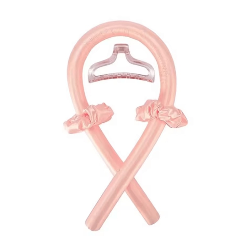Heatless Hair Curling Headband With Silk Ribbon For Soft Overnight Curls 18