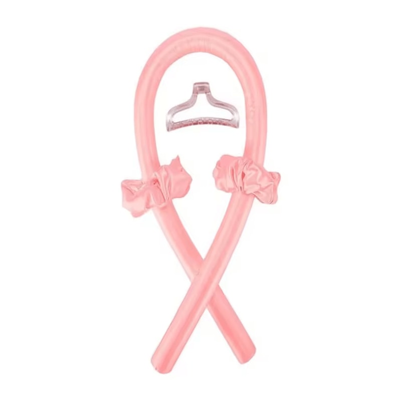 Heatless Hair Curling Headband With Silk Ribbon For Soft Overnight Curls 6