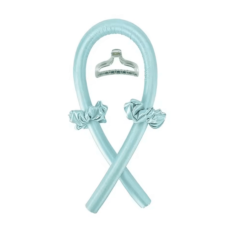 Heatless Hair Curling Headband With Silk Ribbon For Soft Overnight Curls 7