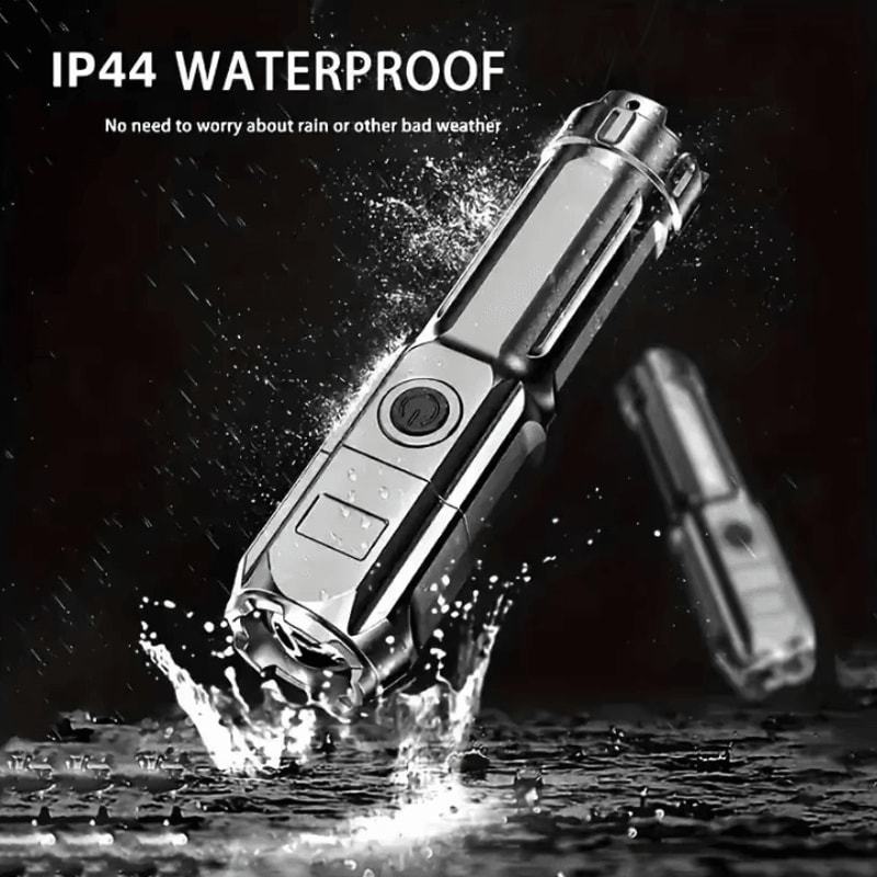 Rechargeable 100000 Lumen Tactical LED Flashlight With Zoom For Hunting And Camping 2