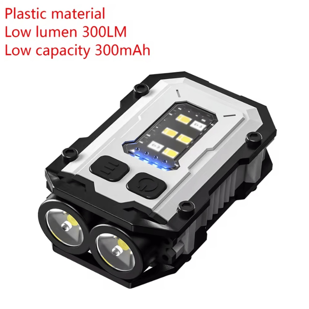 Mini USB Rechargeable LED Flashlight With Magnetic Tail And COB Emergency Light 7