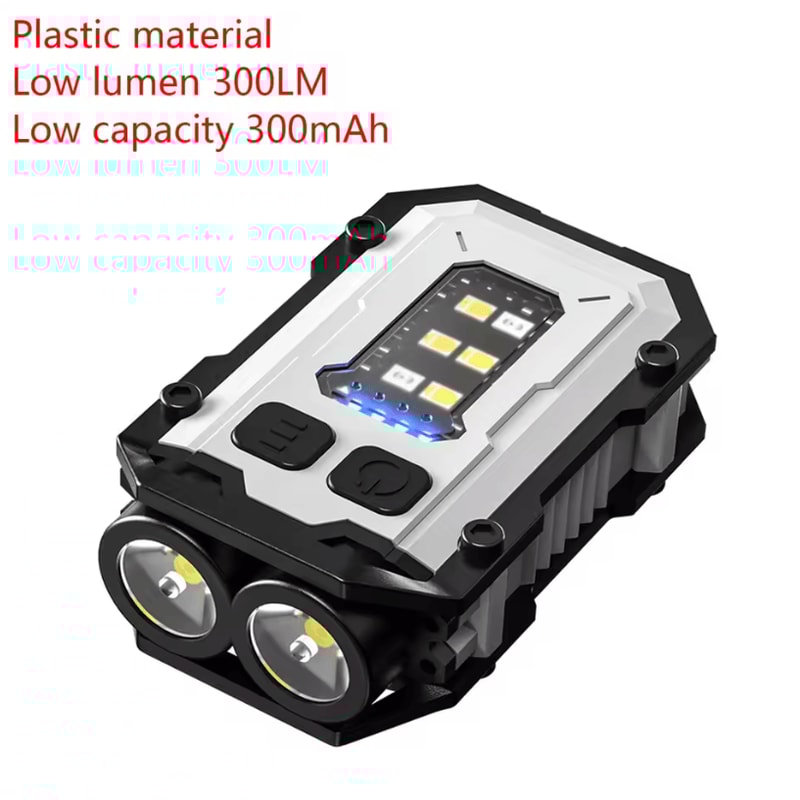 Mini USB Rechargeable LED Flashlight With Magnetic Tail And COB Emergency Light 7