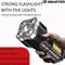 5LED High Power Rechargeable Camping Spotlight With Side Light And 3 Modes 0