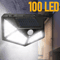 100 LED Solar Outdoor Wall Lights With PIR Motion Sensor Waterproof Garden Security Lamp 2
