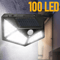 100 LED Solar Outdoor Wall Lights With PIR Motion Sensor Waterproof Garden Security Lamp 2