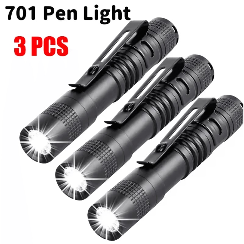 Mini Portable LED Pen Light Ultra Bright Pocket Flashlight For Camping And Emergency 8