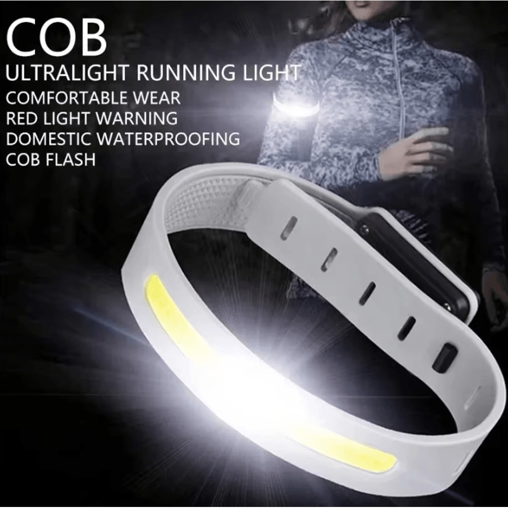 COB LED Armband Light 500LM USB TypeC Rechargeable Safety Light For Running And Cycling 0