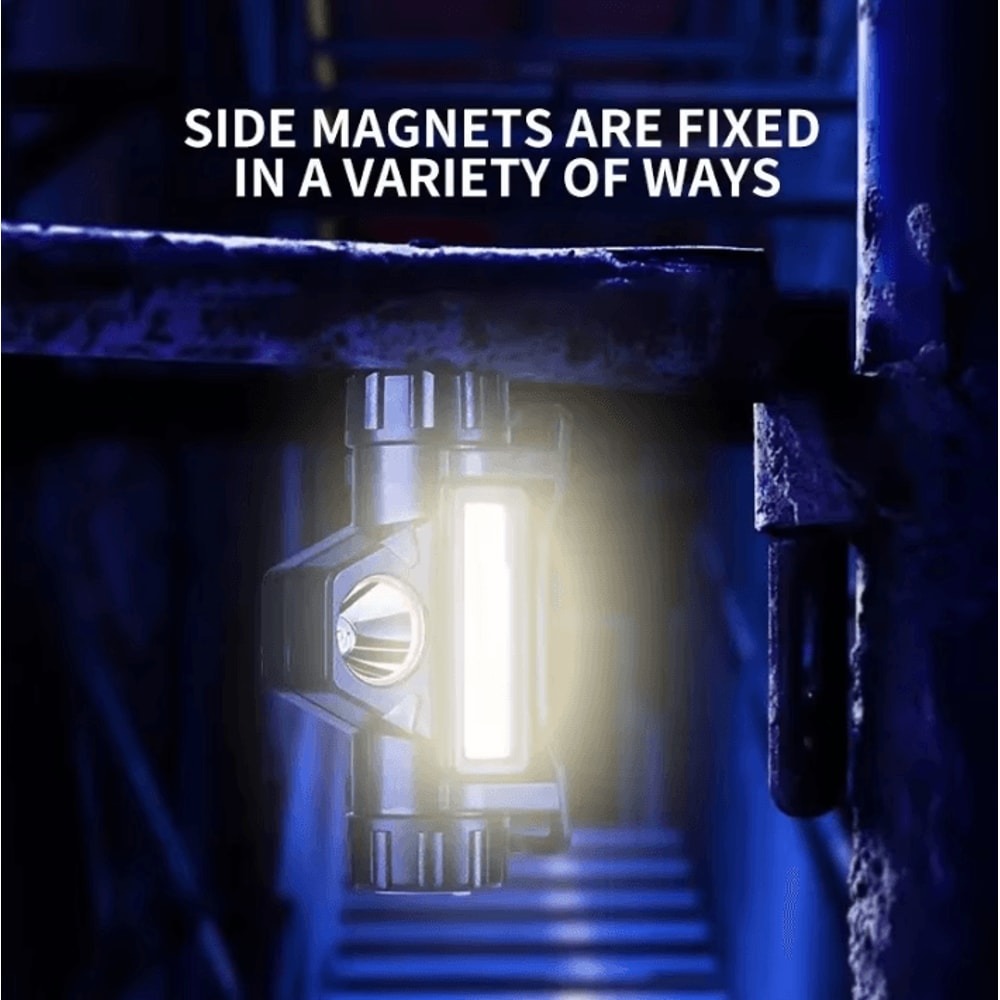 Outdoor Rechargeable LED Headlamp With Magnetic Mount And Long Battery Life 2