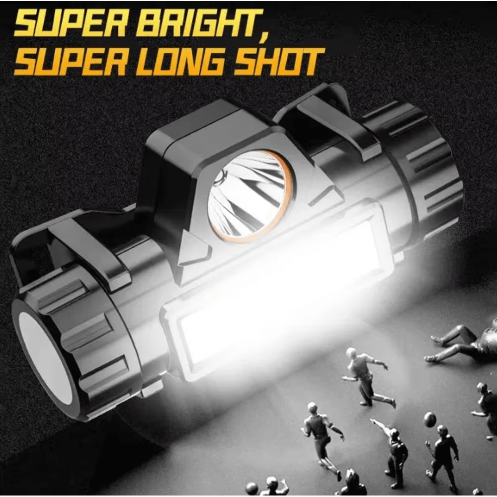 Outdoor Rechargeable LED Headlamp With Magnetic Mount And Long Battery Life 3