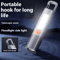 USB Rechargeable Strong Lighting Outdoor EDC Flashlight With COB Side Lamp And Telescopic Focus 0