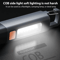 USB Rechargeable Strong Lighting Outdoor EDC Flashlight With COB Side Lamp And Telescopic Focus 2