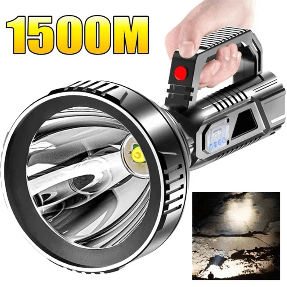 High Power USB Rechargeable LED Flashlight With Waterproof Spotlight For Fishing And Camping 0
