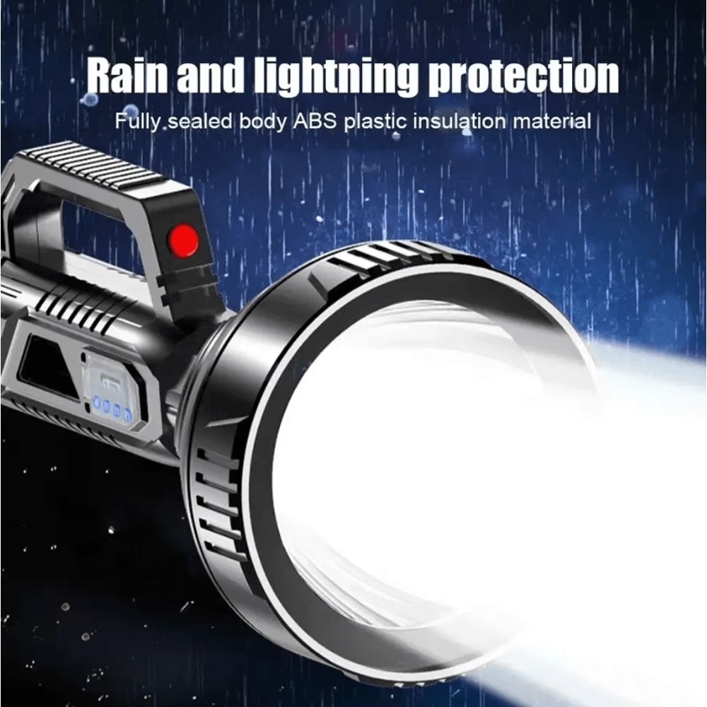 High Power USB Rechargeable LED Flashlight With Waterproof Spotlight For Fishing And Camping 4