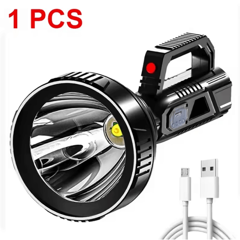 High Power USB Rechargeable LED Flashlight With Waterproof Spotlight For Fishing And Camping 6