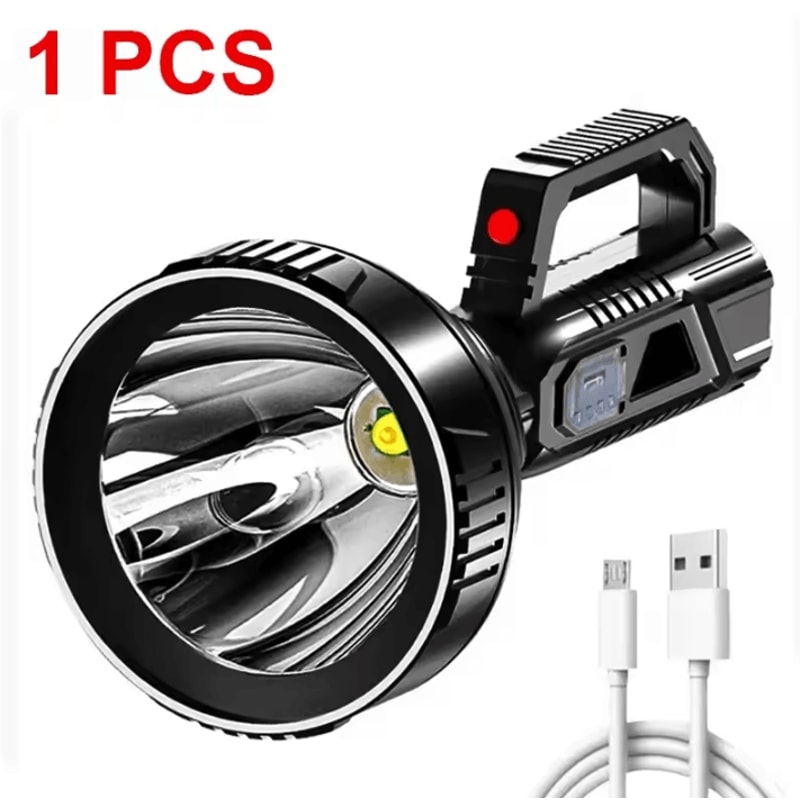 High Power USB Rechargeable LED Flashlight With Waterproof Spotlight For Fishing And Camping 6