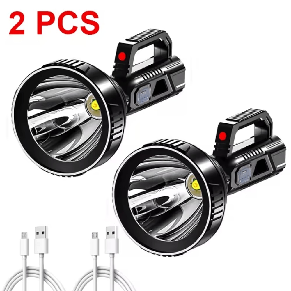 High Power USB Rechargeable LED Flashlight With Waterproof Spotlight For Fishing And Camping 7