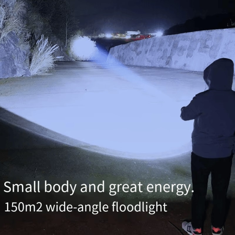 Ultra Powerful Rechargeable 3 Core LED Tactical Flashlight With Metal Pen Clip 5