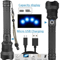 Powerful USB Rechargeable XHP702 Flashlight With Zoom LED Tactical Torch For Camping 2