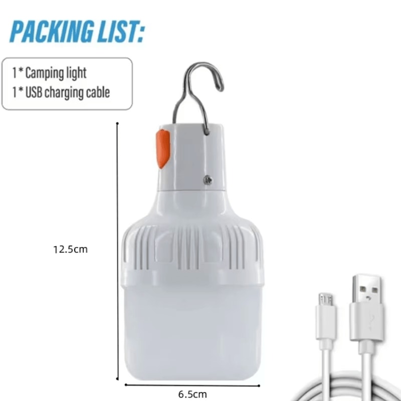 USB Rechargeable 60W LED Outdoor Emergency Lantern And Portable Camping Light 5