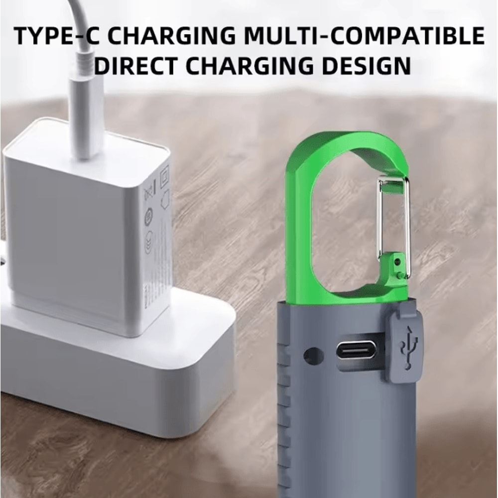 High Power Mini LED Flashlight With Telescopic Zoom And Side Lights For Outdoor Camping 3