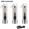 3Pcs Mini Keychain Flashlight With TypeC Fast Charging 5000mAh Battery Waterproof Magnet And Warnin 0