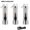 3Pcs Mini Keychain Flashlight With TypeC Fast Charging 5000mAh Battery Waterproof Magnet And Warnin 0