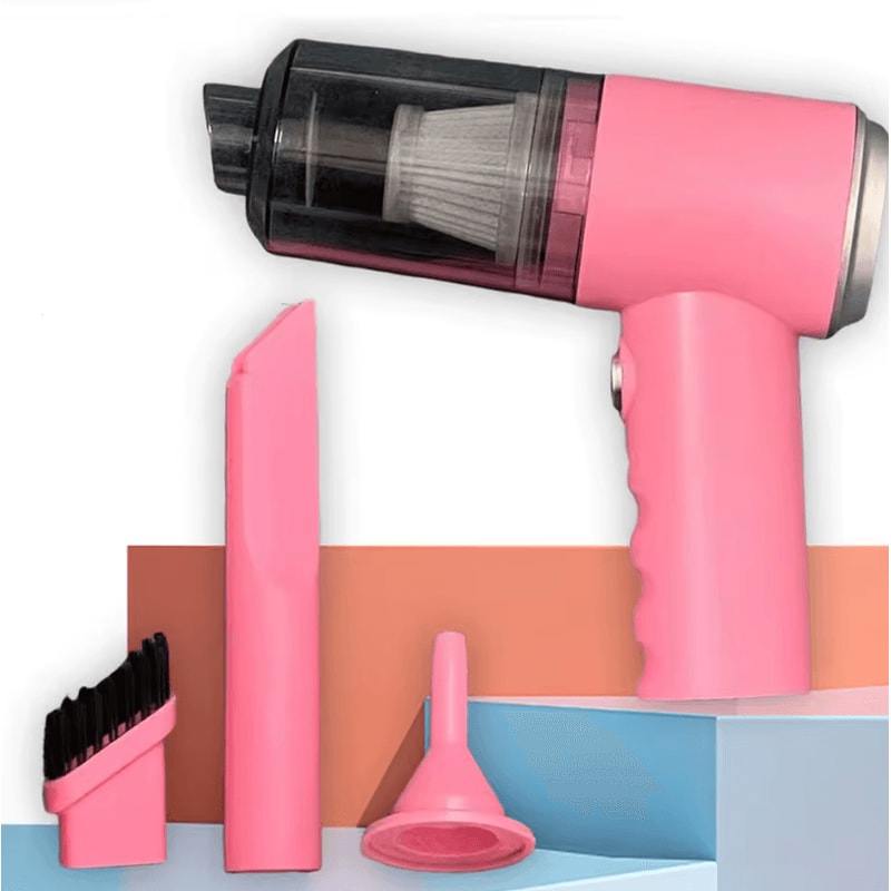 3in1 USB Rechargeable Mini Car And Household Vacuum Cleaner With Suction Blowing And Vacuuming 0