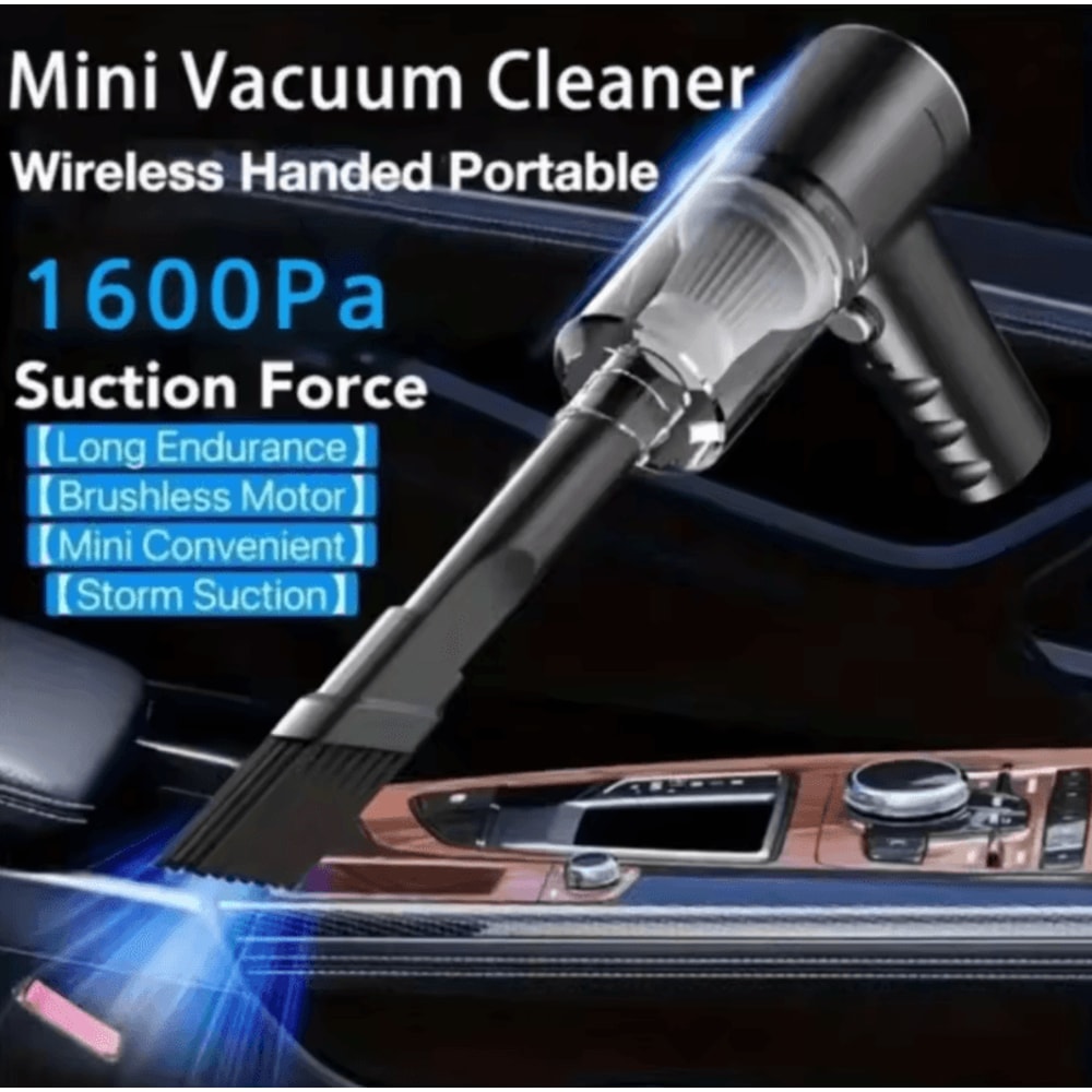 3in1 USB Rechargeable Mini Car And Household Vacuum Cleaner With Suction Blowing And Vacuuming 1