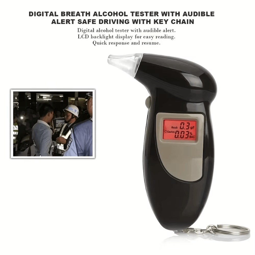Portable Digital Breath Alcohol Tester For Personal BAC Monitoring 4