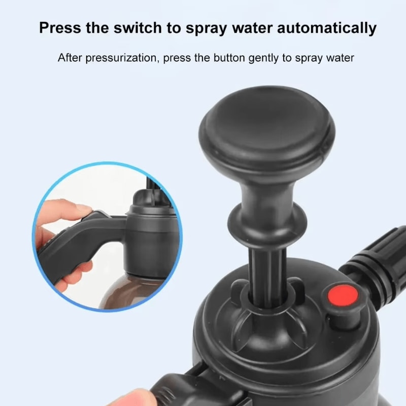 2L HandHeld Foam Sprayer Car Wash And Cleaning Tool With Air Pressure 4