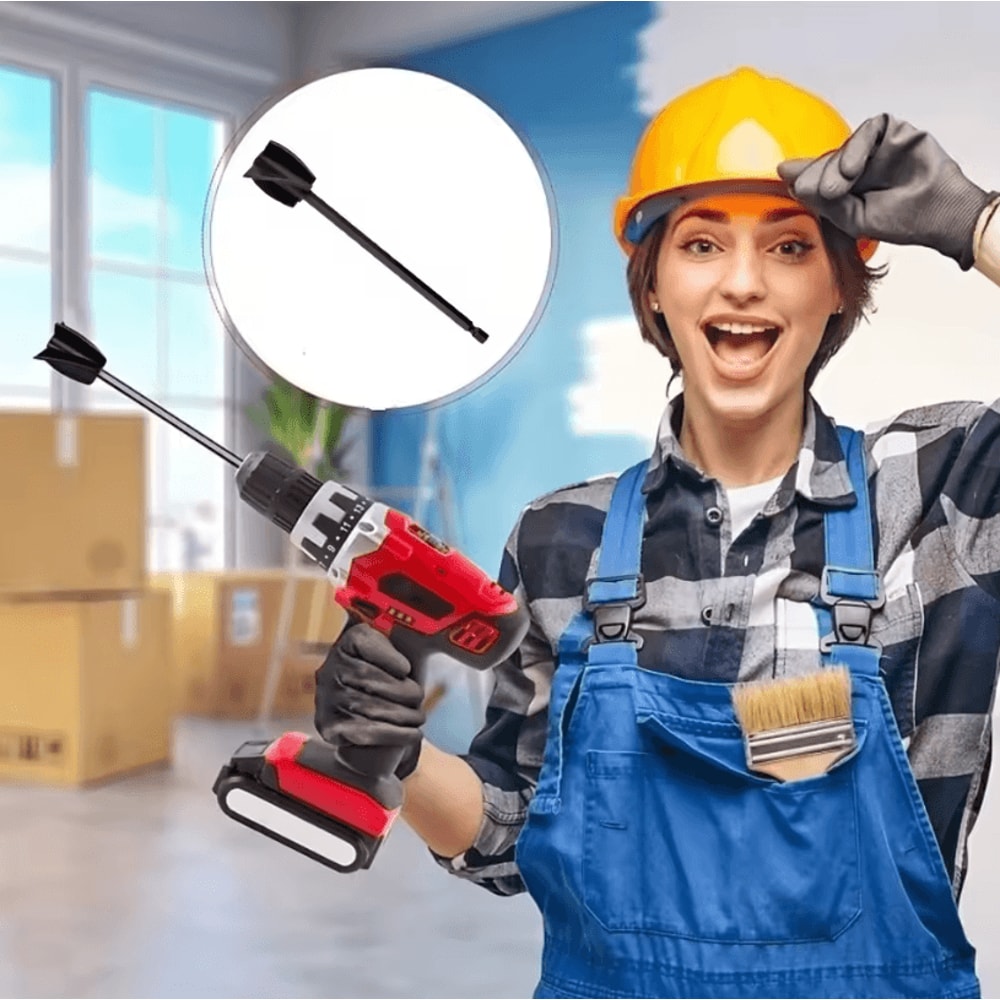 Black Epoxy Resin Mixer Paddle Attachment For Drill Perfect Mixing Every Time 1