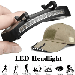 super bright led headlamp clip-on cap hat torch for fishing, camping, and hunting