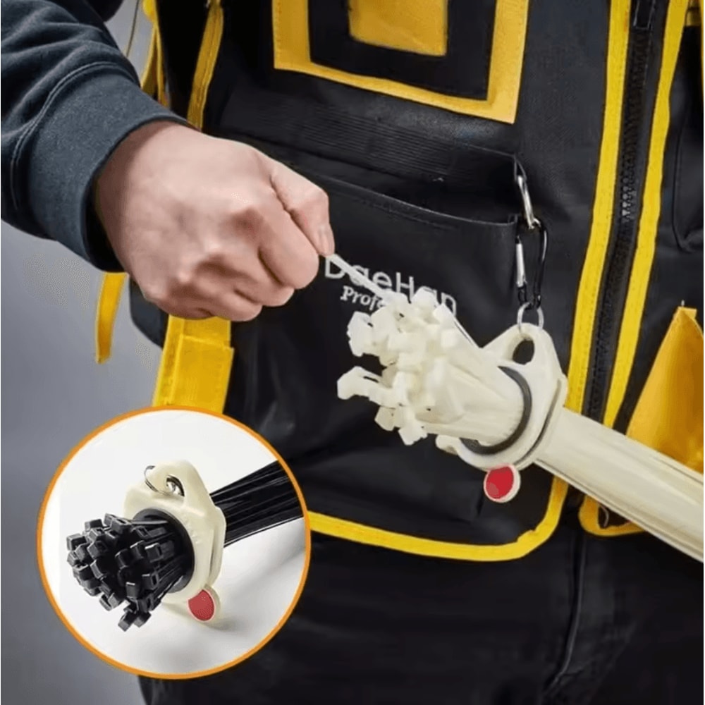 Glow In The Dark Cable Tie Organizer Lightweight Plastic Holder For Neat Cable Management 1