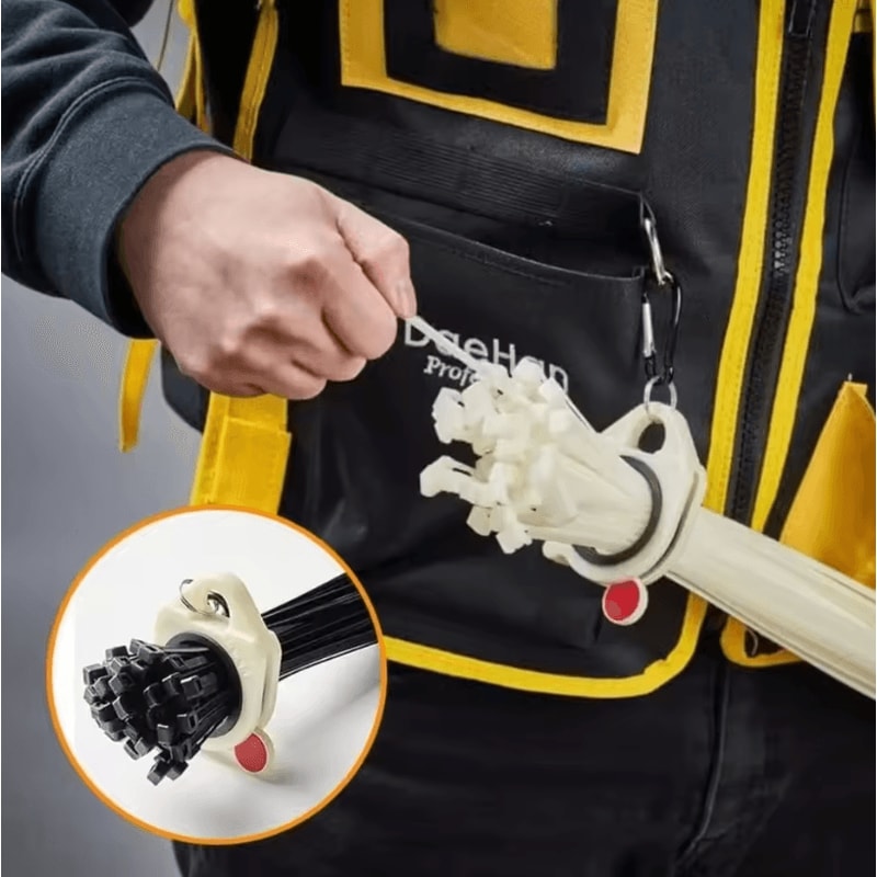 Glow In The Dark Cable Tie Organizer Lightweight Plastic Holder For Neat Cable Management 1