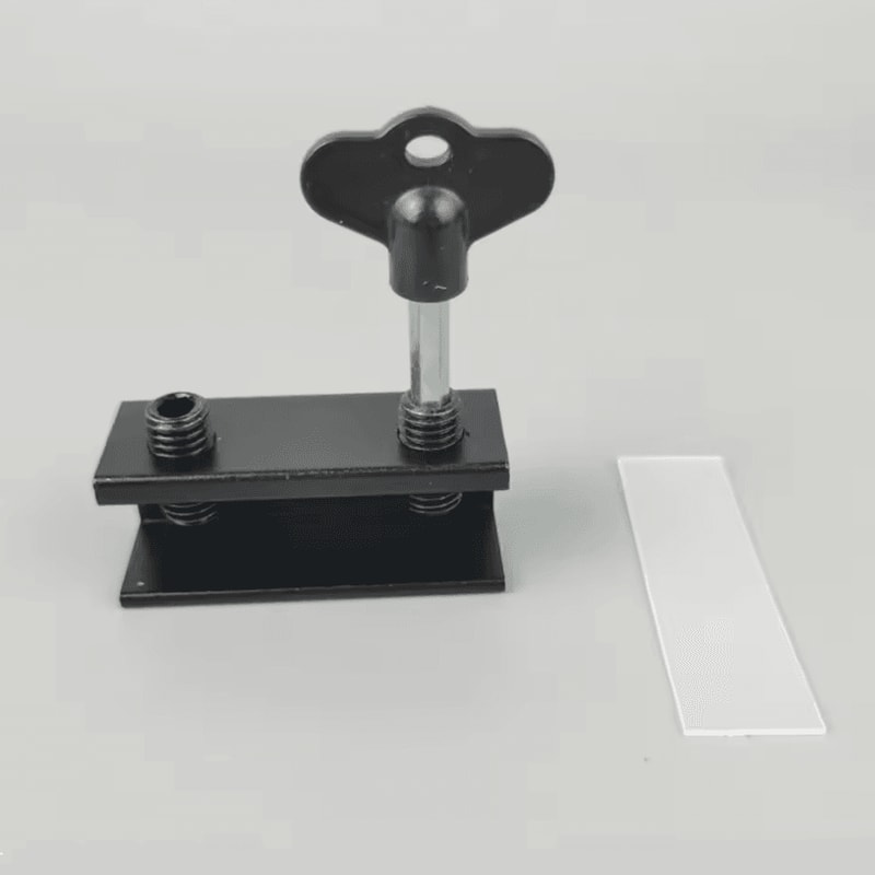 Adjustable Aluminum Window Lock Stopper For Vertical And Horizontal Windows NoDrill Installation 5