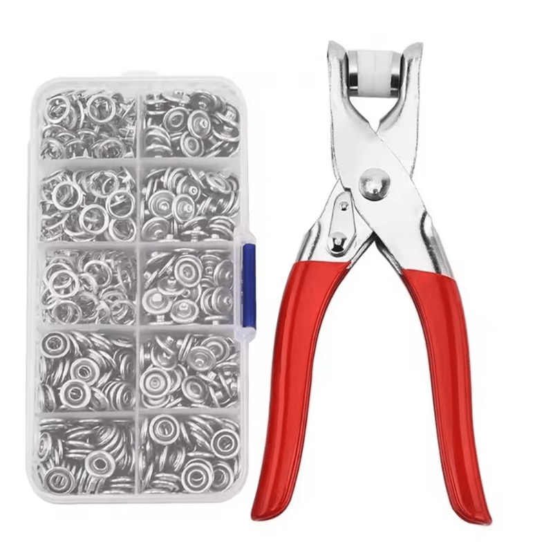 1pc Plier 50 Sets Metal Snap Button Plier Kit With 50 Sets Of Snap Fasteners For Clothing Sewing 5